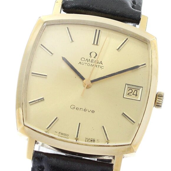 OMEGA Geneve 162.0052 Date Square Cal.1012 gold Dial Automatic Men's - Picture 4 of 13